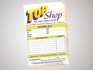 TOP Shop NCR Forms